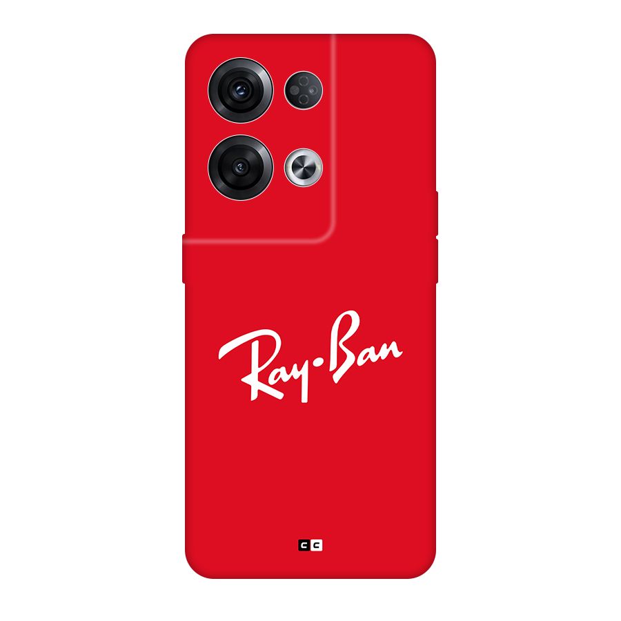 Luxury Red Back Case for Oppo Reno8 Pro 5G