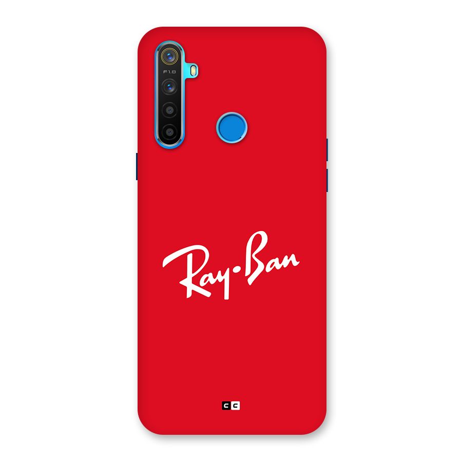 Luxury Red Back Case for Realme 5s