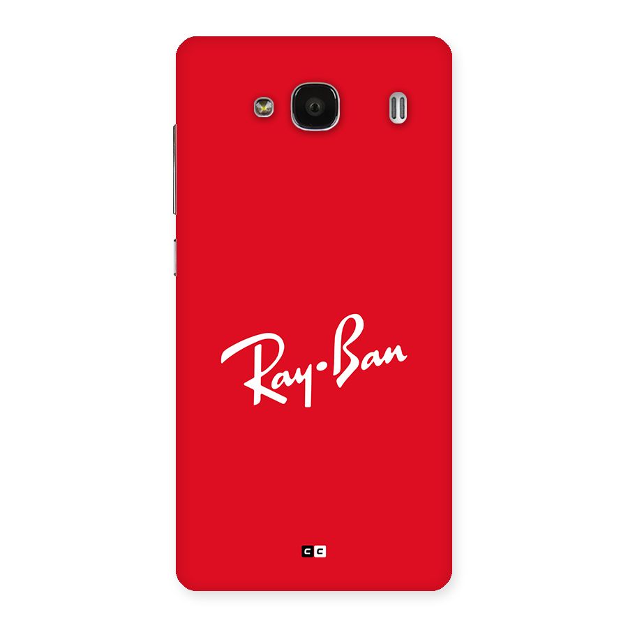 Luxury Red Back Case for Redmi 2 Prime