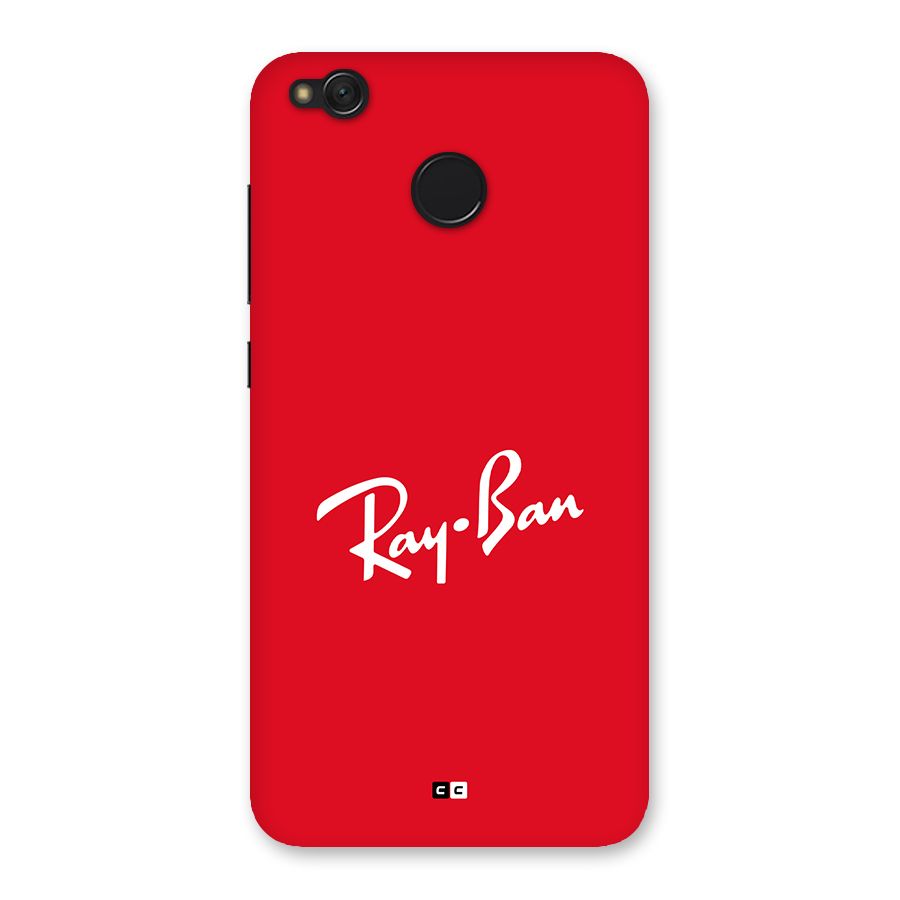 Luxury Red Back Case for Redmi 4