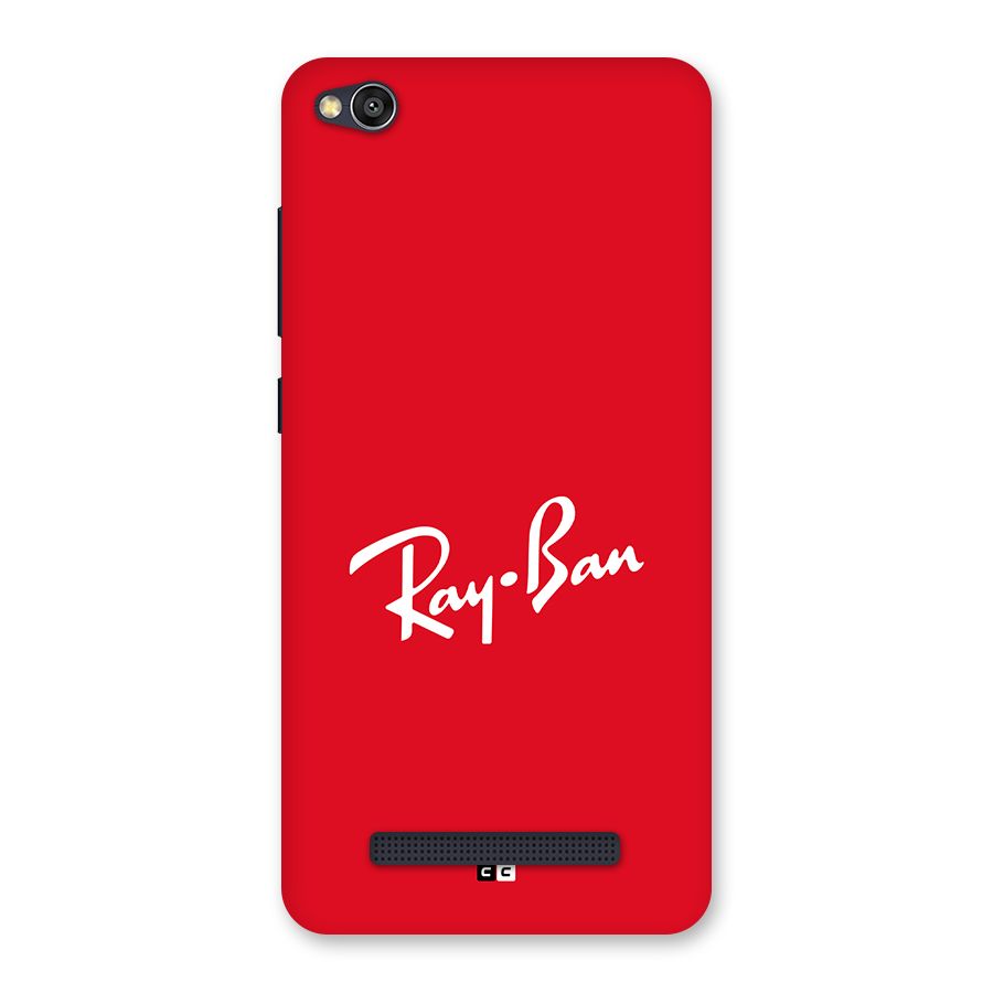 Luxury Red Back Case for Redmi 4A