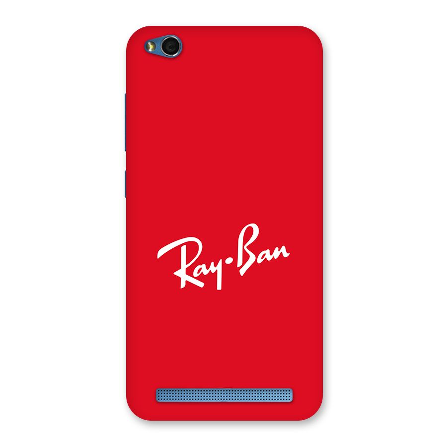 Luxury Red Back Case for Redmi 5A