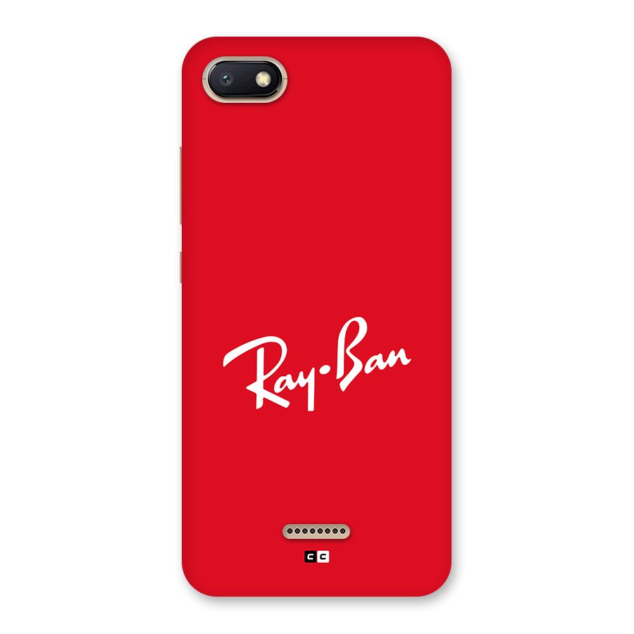 Luxury Red Back Case for Redmi 6A
