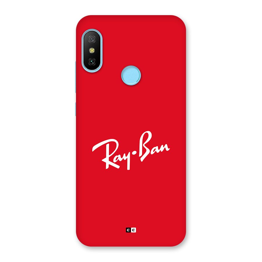 Luxury Red Back Case for Redmi 6 Pro
