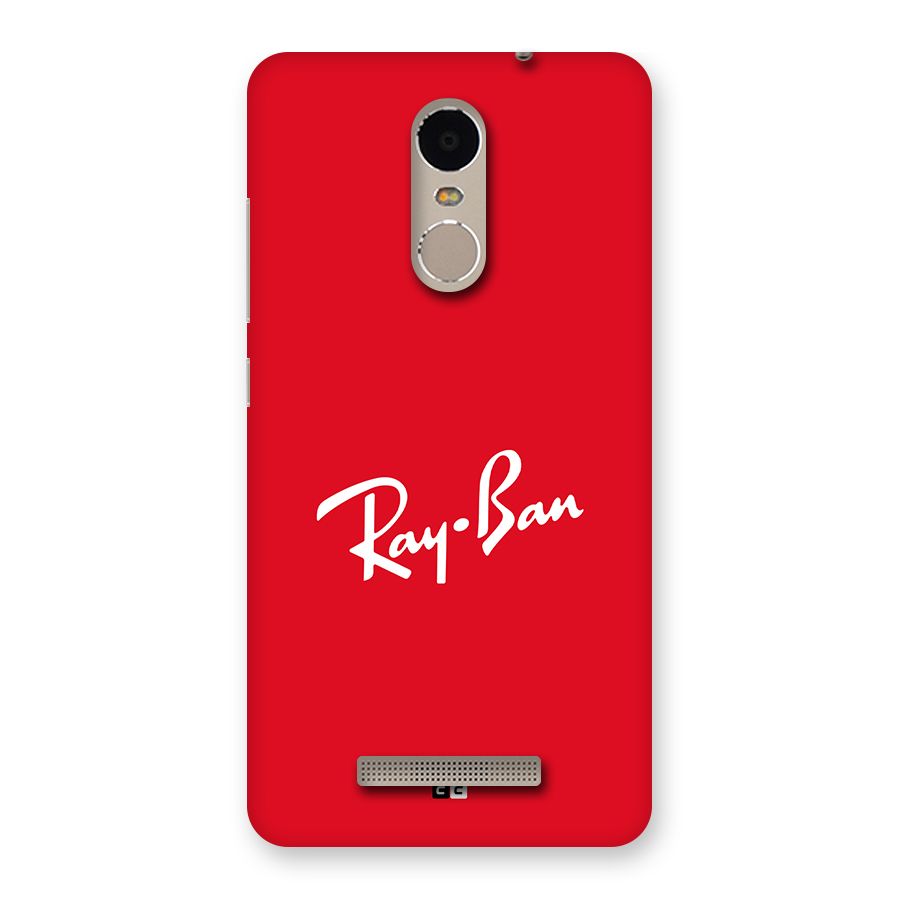 Luxury Red Back Case for Redmi Note 3