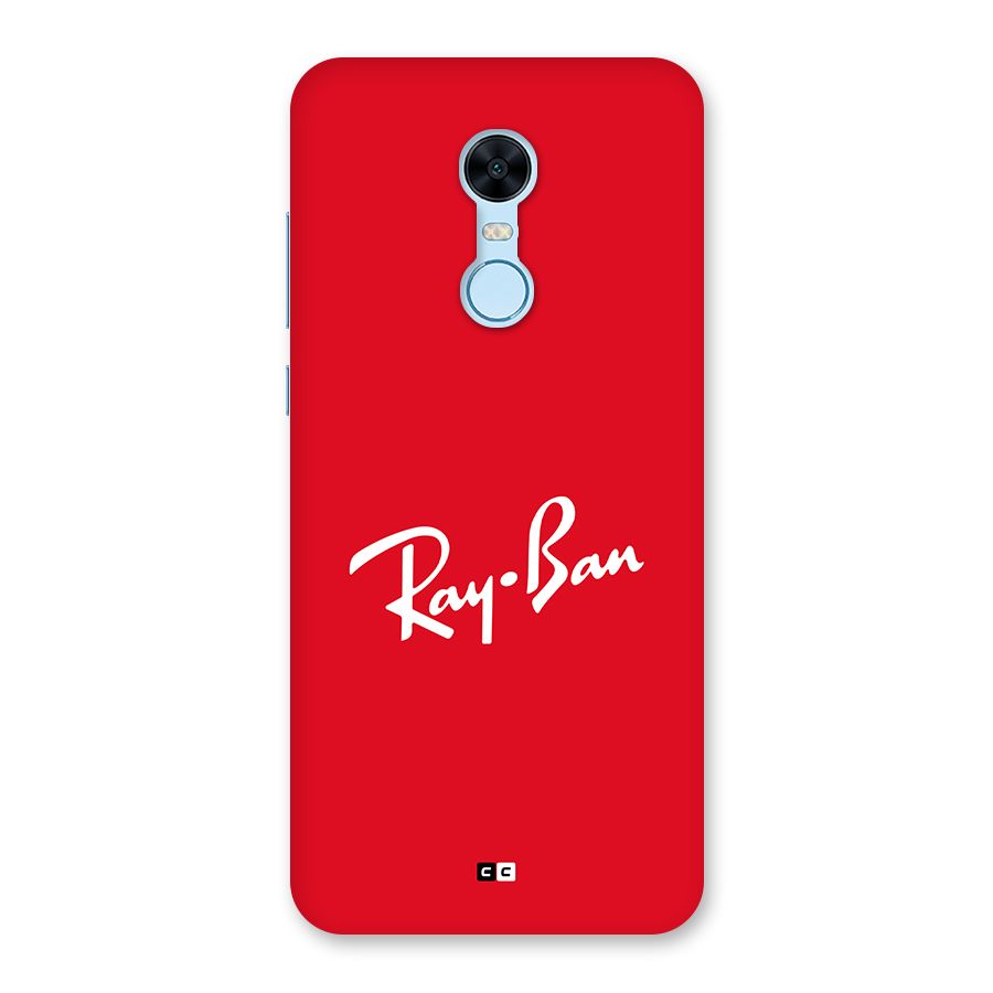 Luxury Red Back Case for Redmi Note 5