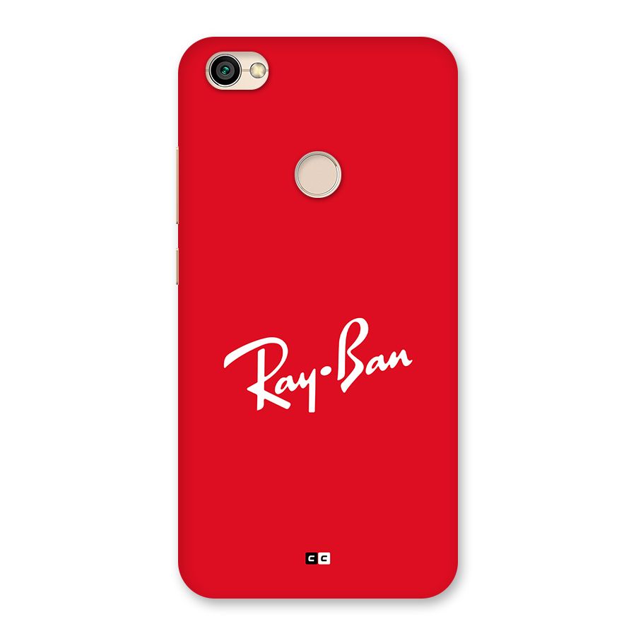 Luxury Red Back Case for Redmi Y1 2017