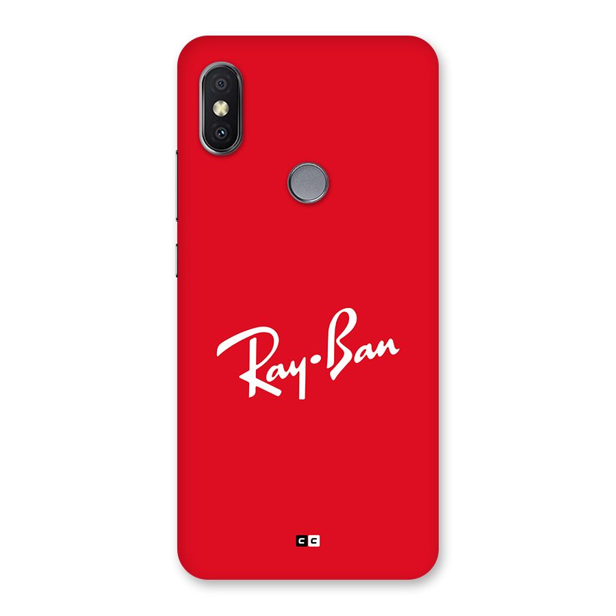 Luxury Red Back Case for Redmi Y2