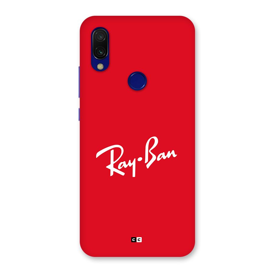 Luxury Red Back Case for Redmi Y3