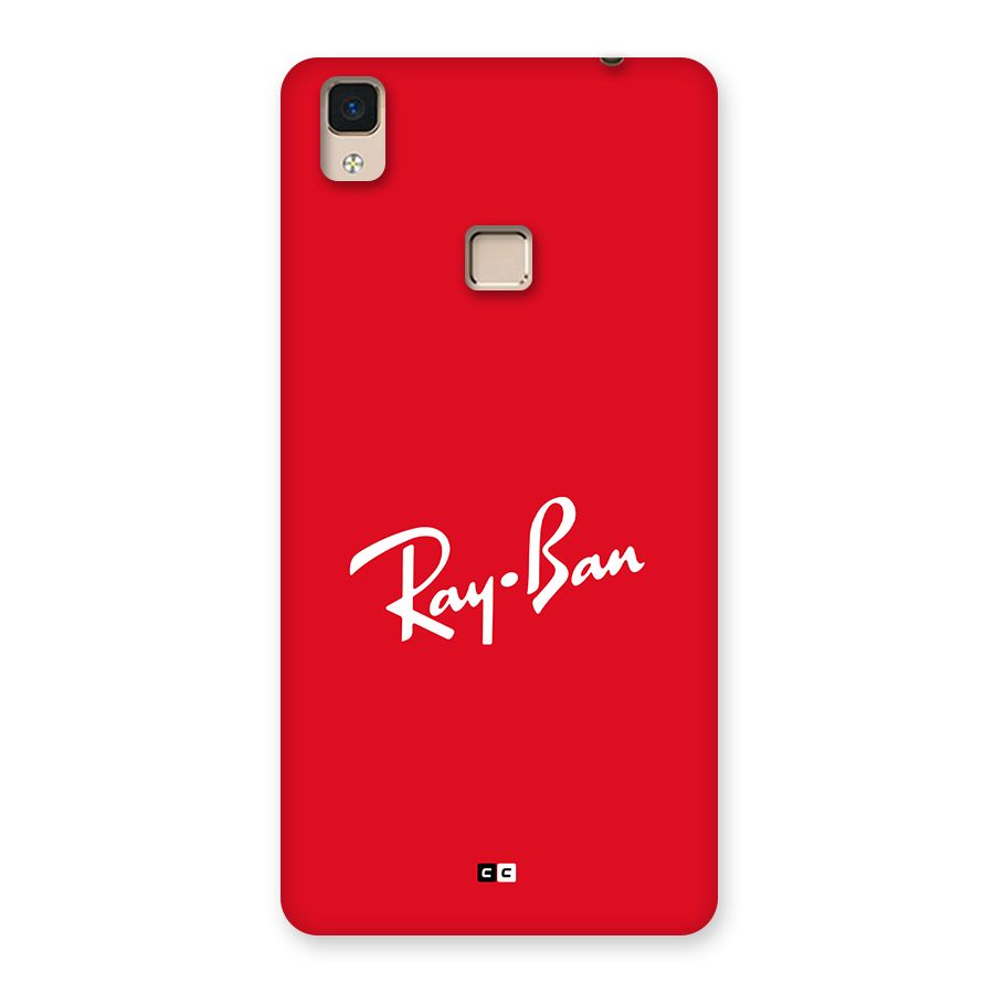 Luxury Red Back Case for V3 Max