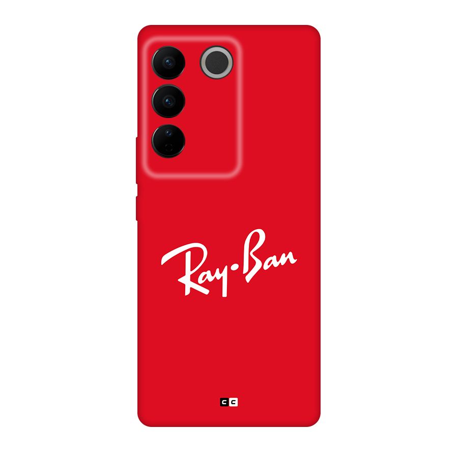 Luxury Red Back Case for Vivo V27