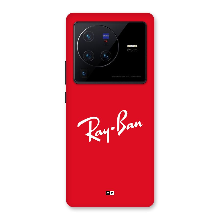 Luxury Red Back Case for Vivo X80 Pro