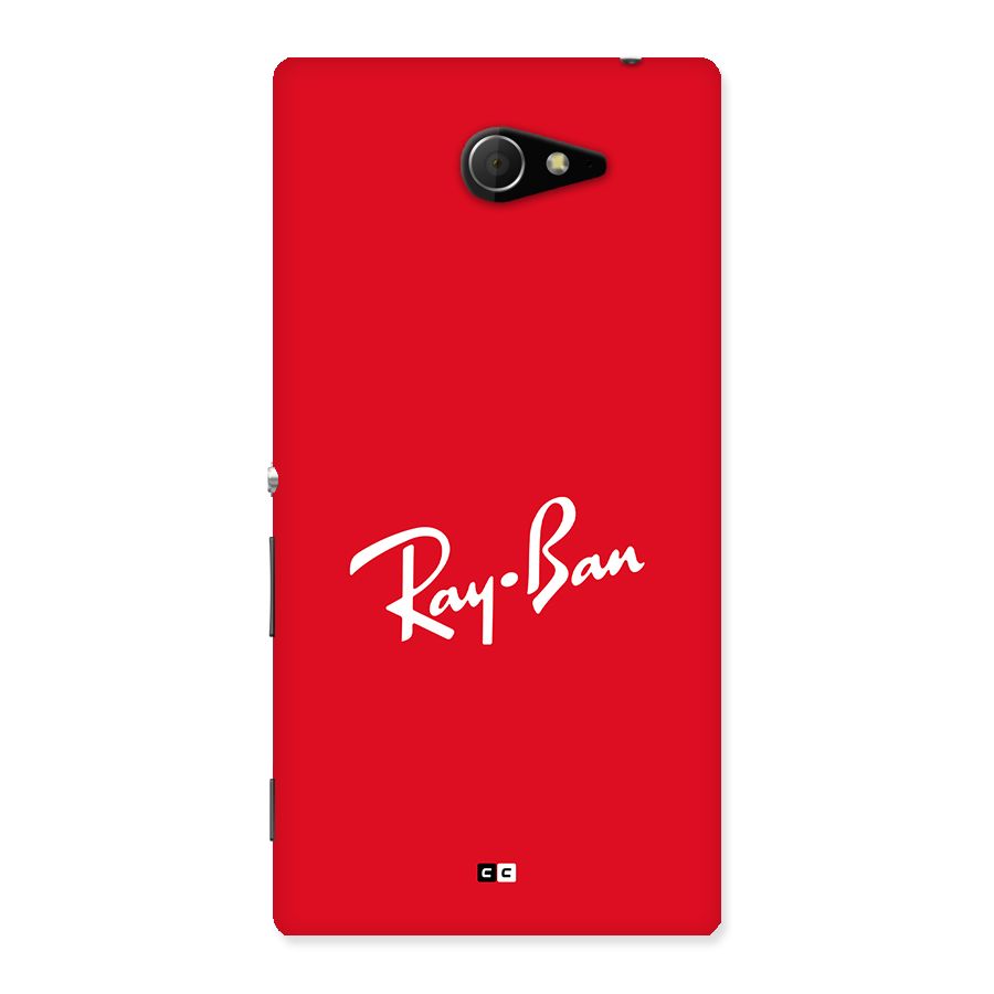 Luxury Red Back Case for Xperia M2