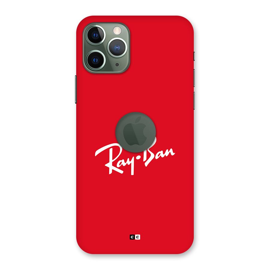 Luxury Red Back Case for iPhone 11 Pro Logo Cut