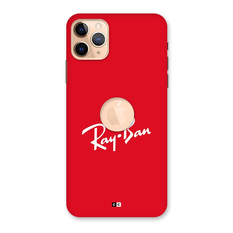 Luxury Red Back Case for iPhone 11 Pro Max Logo Cut