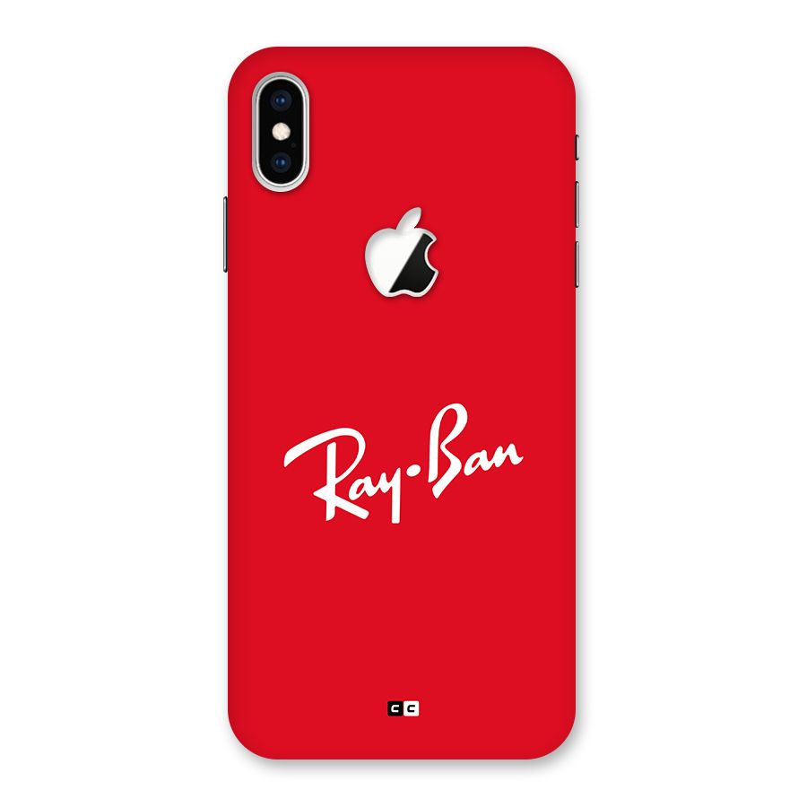 Luxury Red Back Case for iPhone XS Max Apple Cut