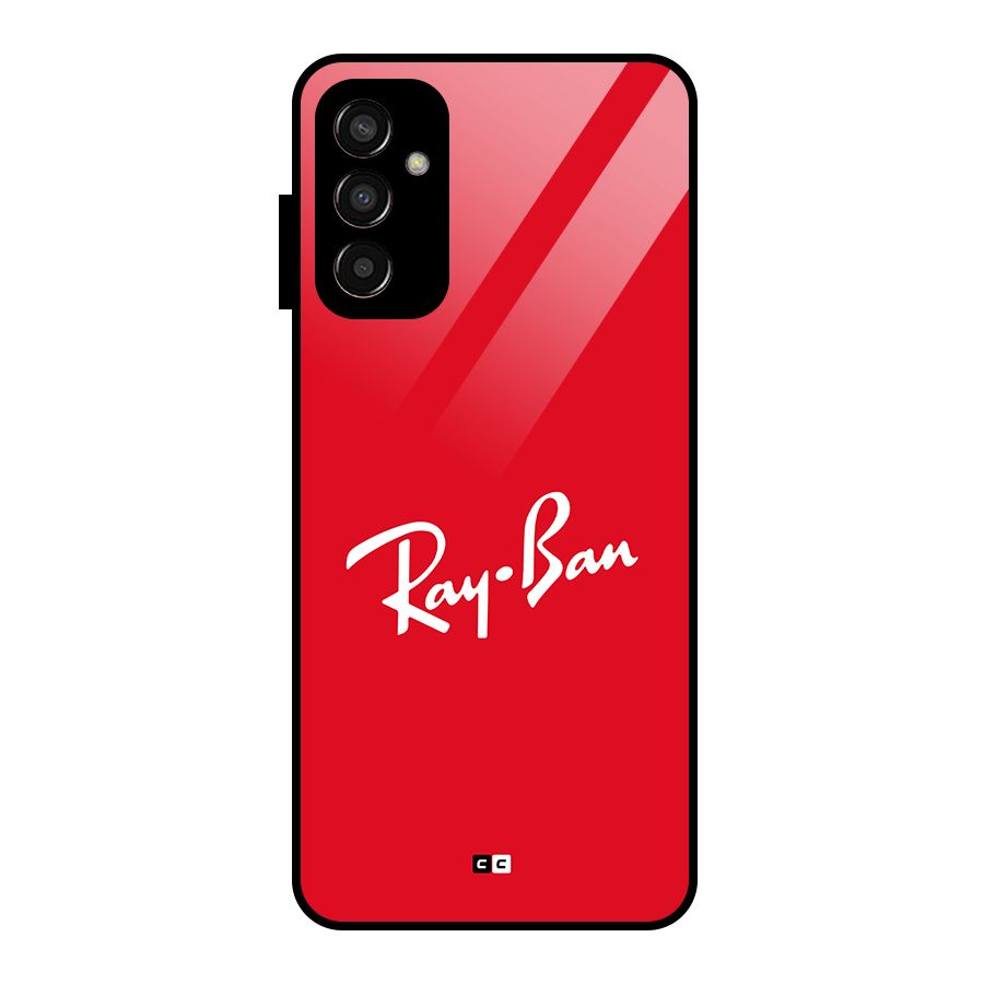 Luxury Red Glass Back Case for Galaxy F13