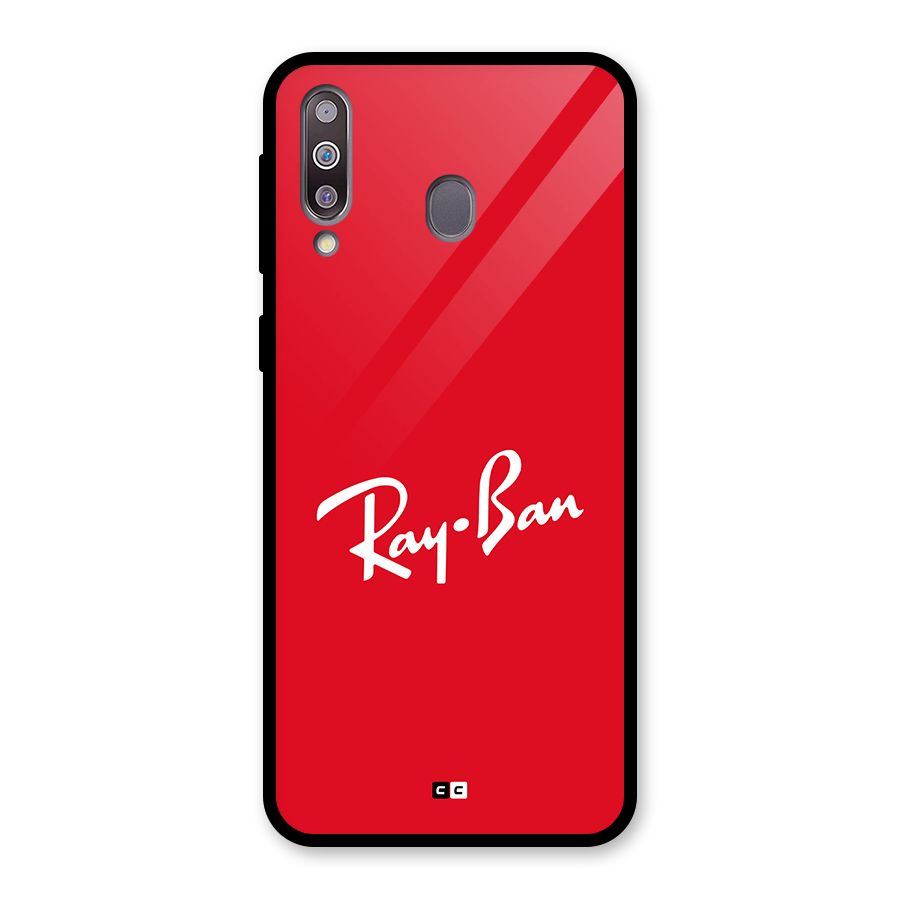 Luxury Red Glass Back Case for Galaxy M30