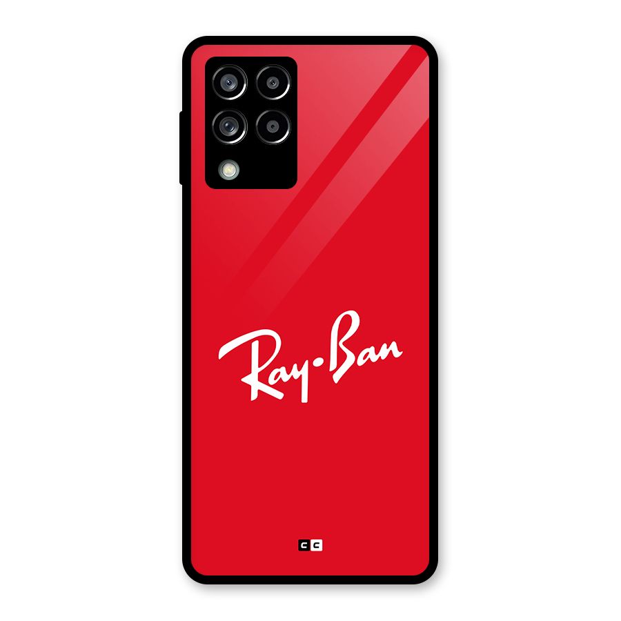 Luxury Red Glass Back Case for Galaxy M53 5G