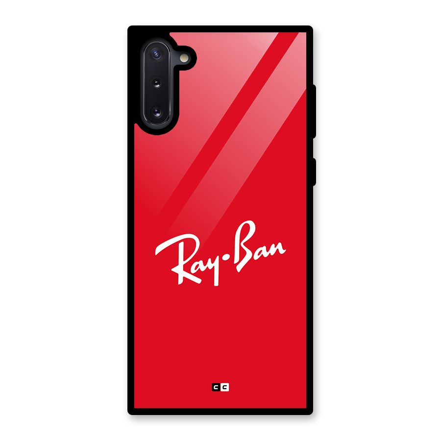 Luxury Red Glass Back Case for Galaxy Note 10