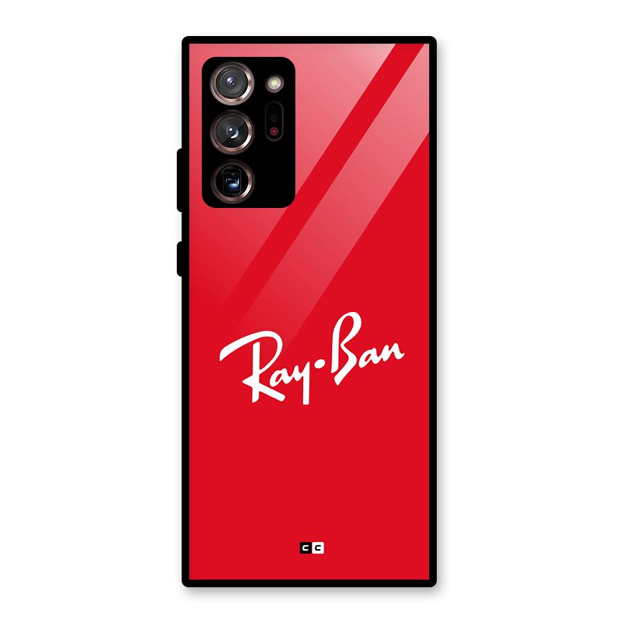 Luxury Red Glass Back Case for Galaxy Note 20 Ultra