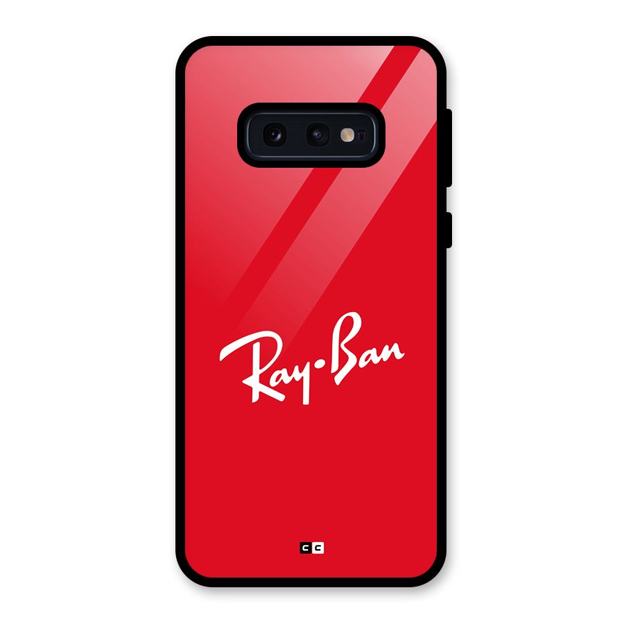 Luxury Red Glass Back Case for Galaxy S10e