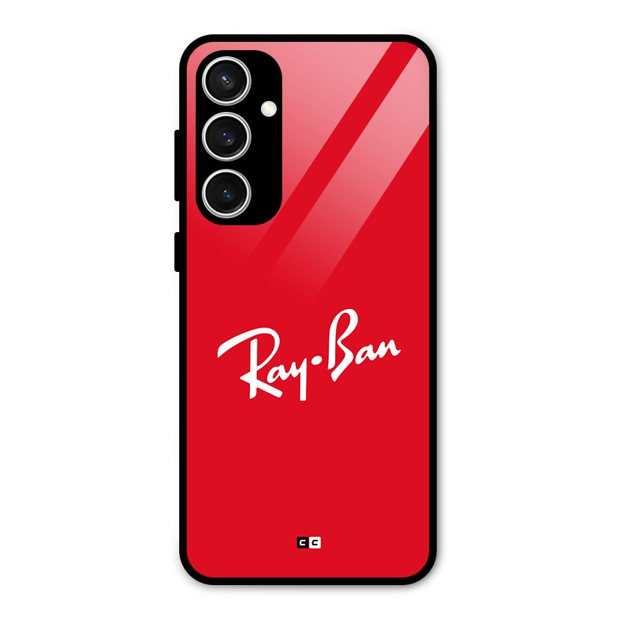 Luxury Red Glass Back Case for Galaxy S23 FE