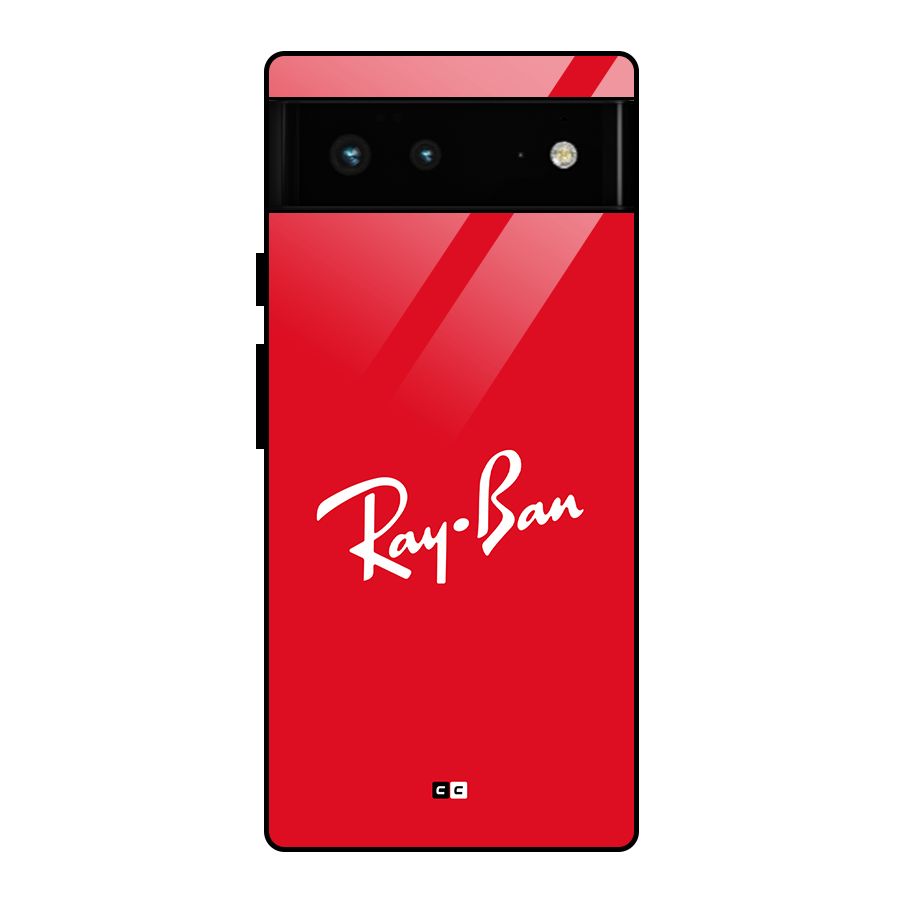 Luxury Red Glass Back Case for Google Pixel 6