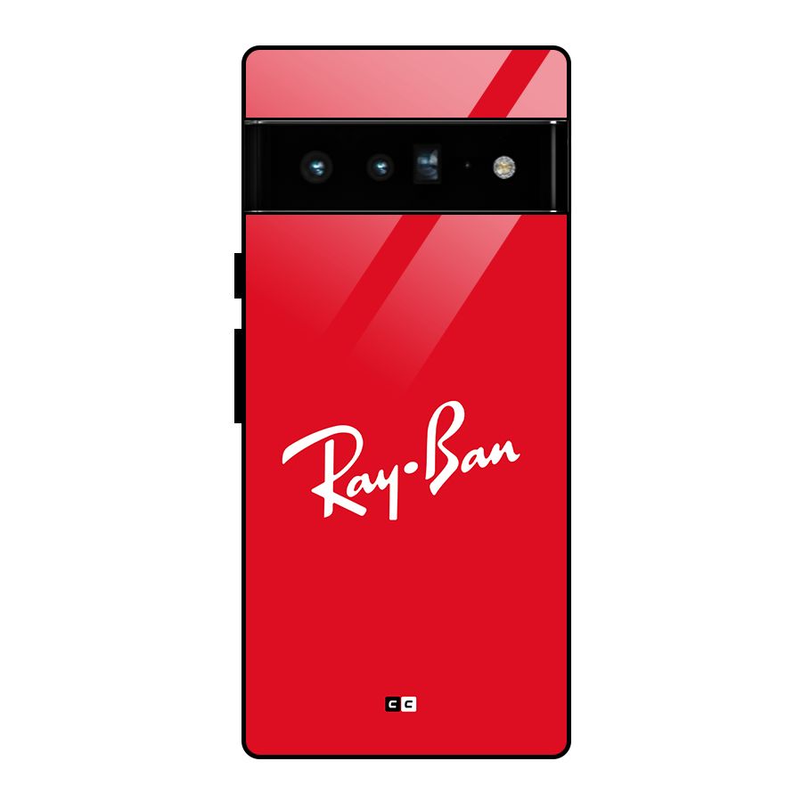Luxury Red Glass Back Case for Google Pixel 6 Pro
