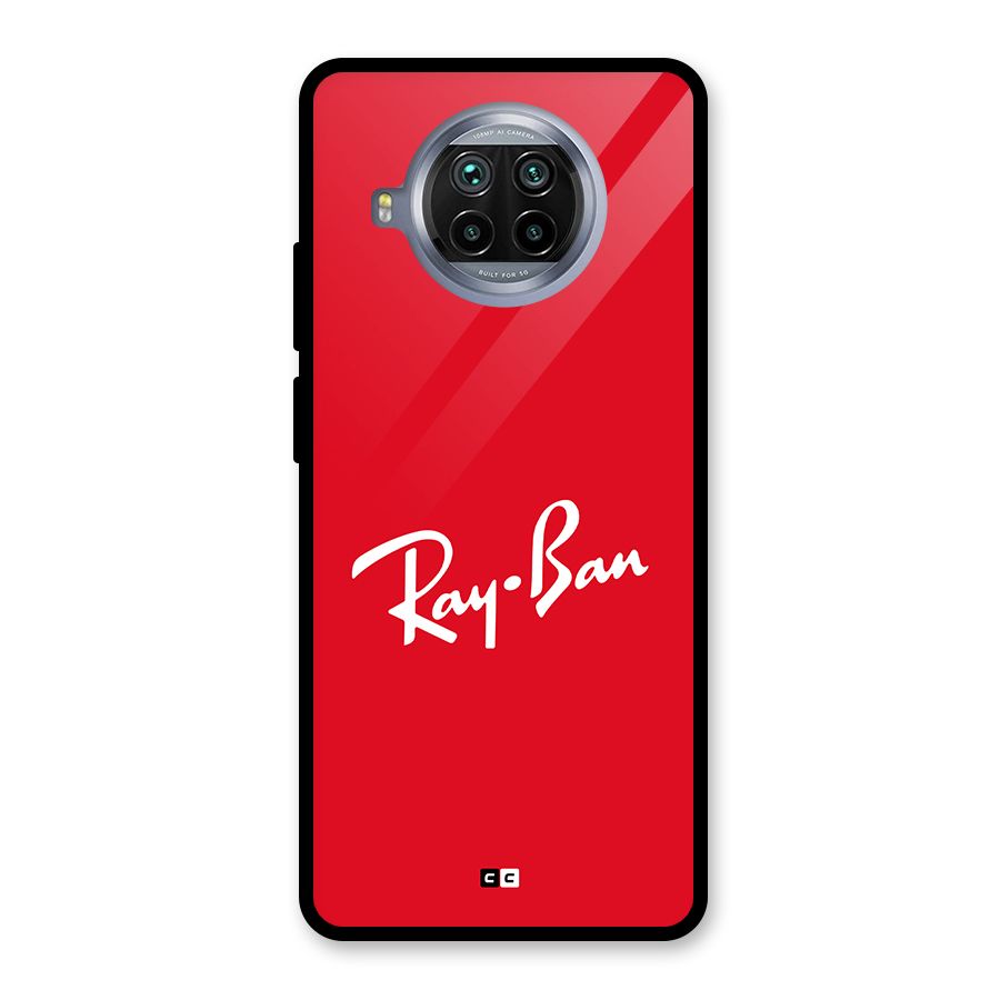 Luxury Red Glass Back Case for Mi 10i