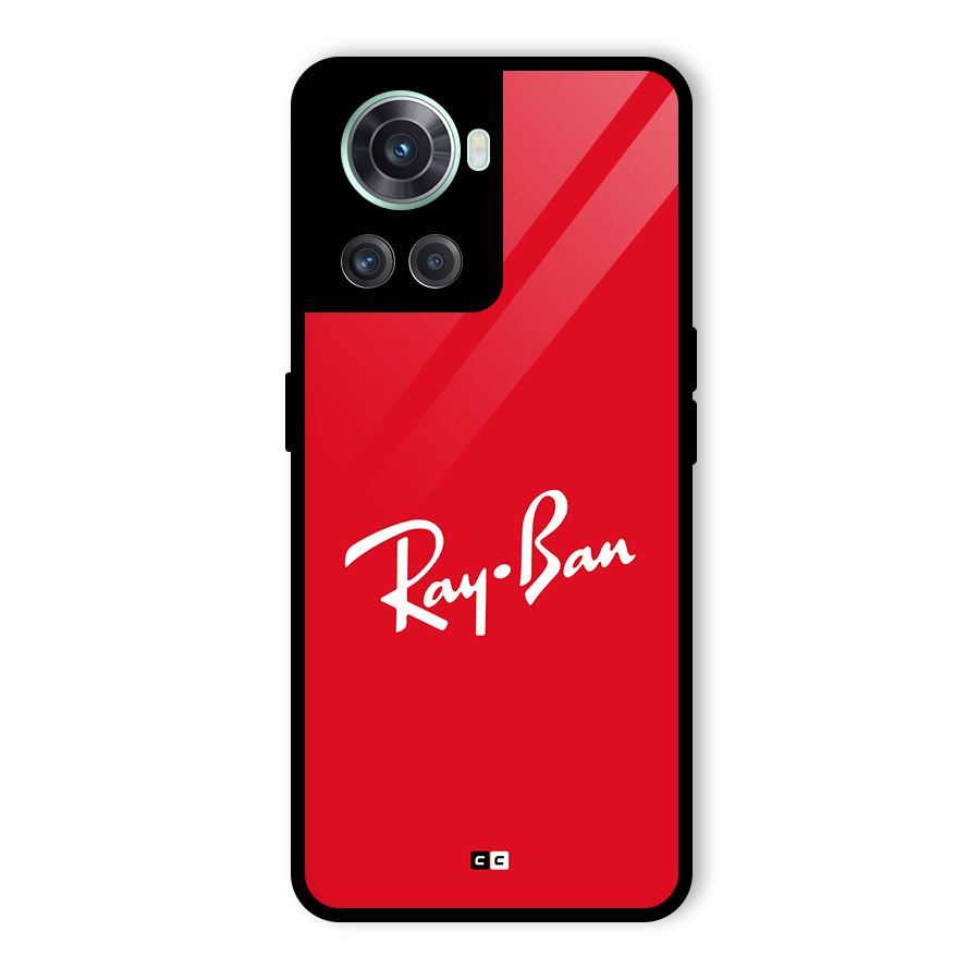 Luxury Red Glass Back Case for OnePlus 10R