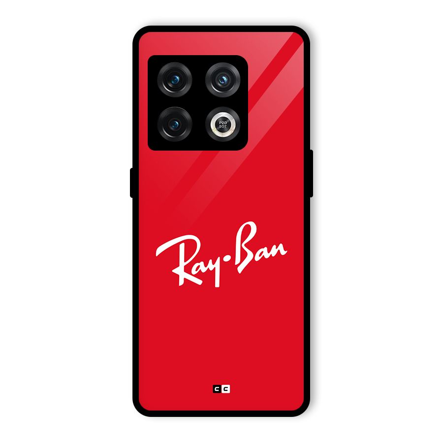Luxury Red Glass Back Case for OnePlus 10 Pro 5G