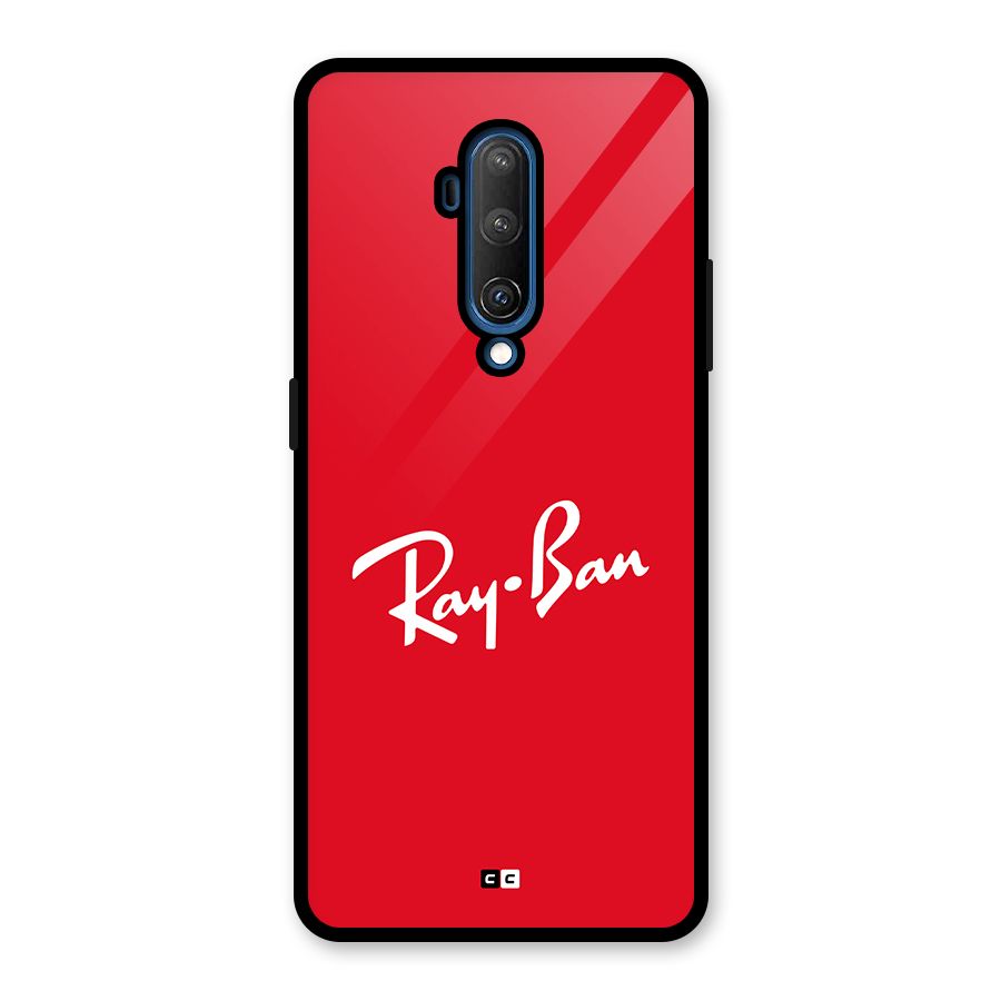 Luxury Red Glass Back Case for OnePlus 7T Pro
