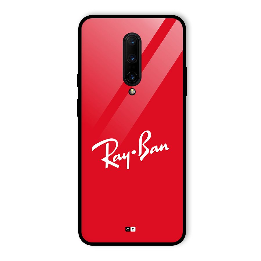 Luxury Red Glass Back Case for OnePlus 7 Pro