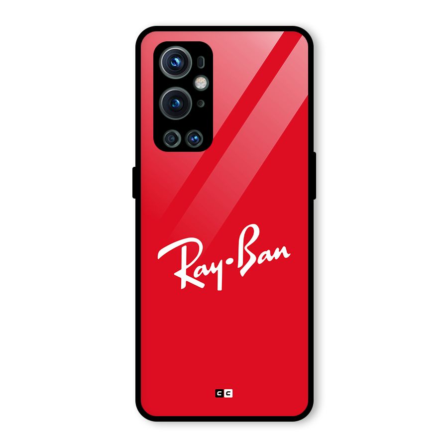 Luxury Red Glass Back Case for OnePlus 9 Pro