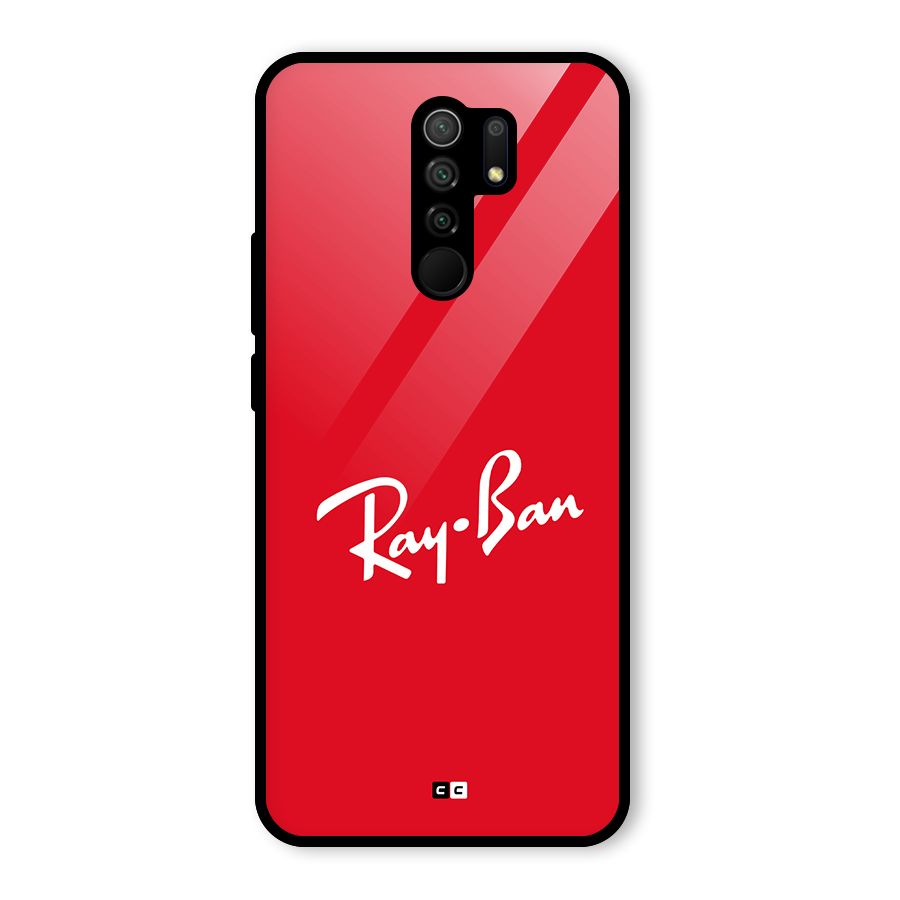 Luxury Red Glass Back Case for Poco M2