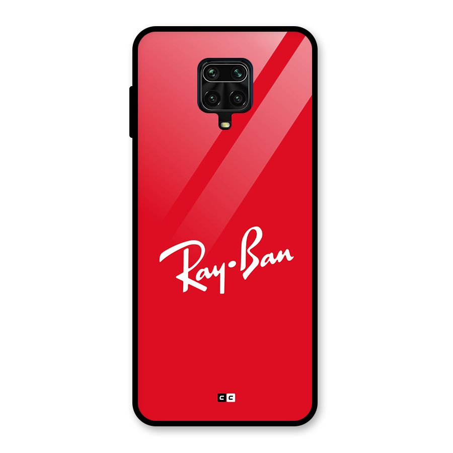 Luxury Red Glass Back Case for Poco M2 Pro