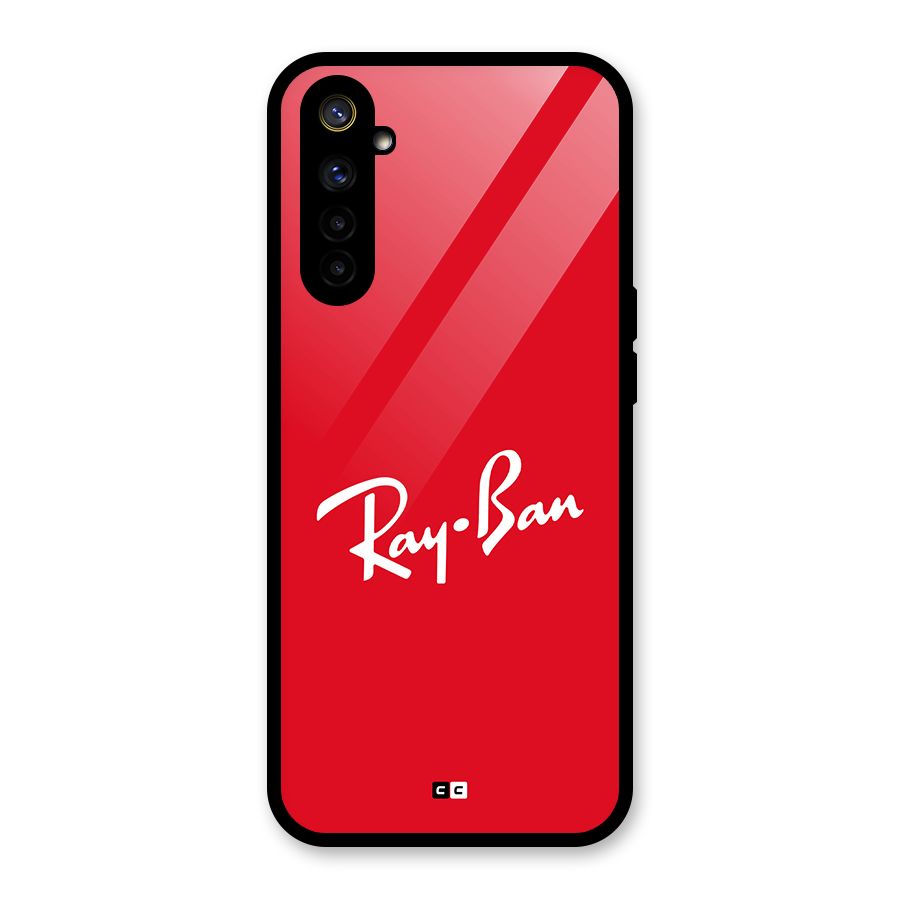 Luxury Red Glass Back Case for Realme 6