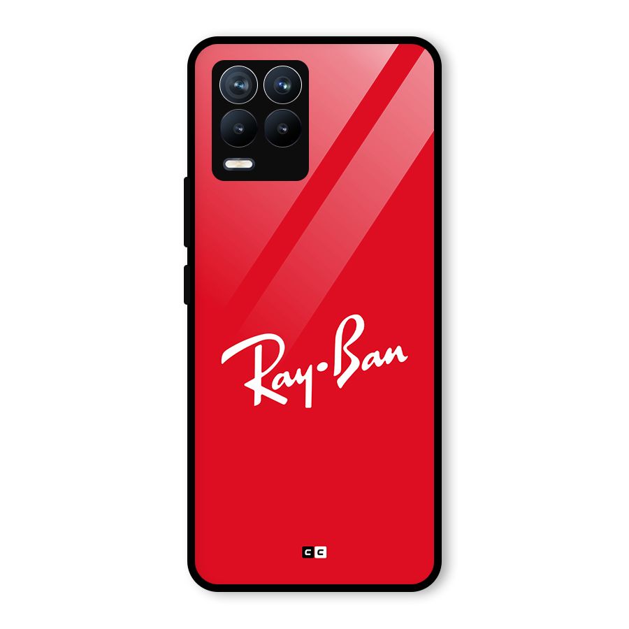 Luxury Red Glass Back Case for Realme 8