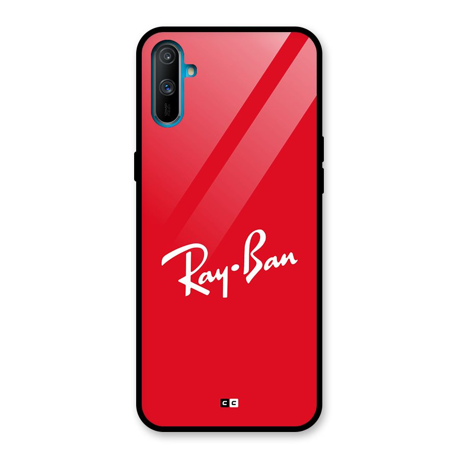 Luxury Red Glass Back Case for Realme C3