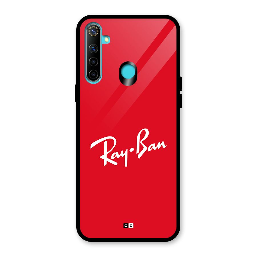 Luxury Red Glass Back Case for Realme Narzo 10