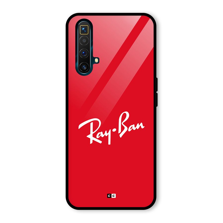 Luxury Red Glass Back Case for Realme X3
