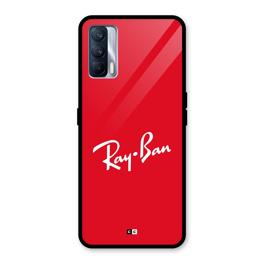 Luxury Red Glass Back Case for Realme X7
