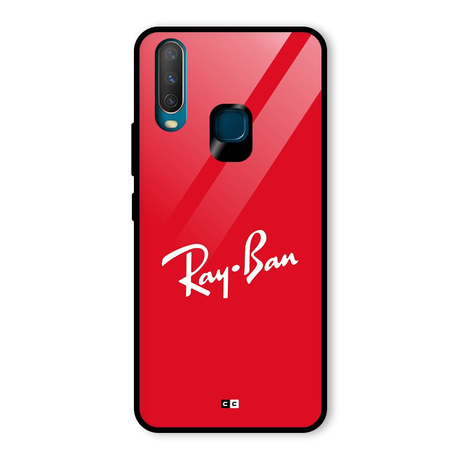Luxury Red Glass Back Case for Vivo U10