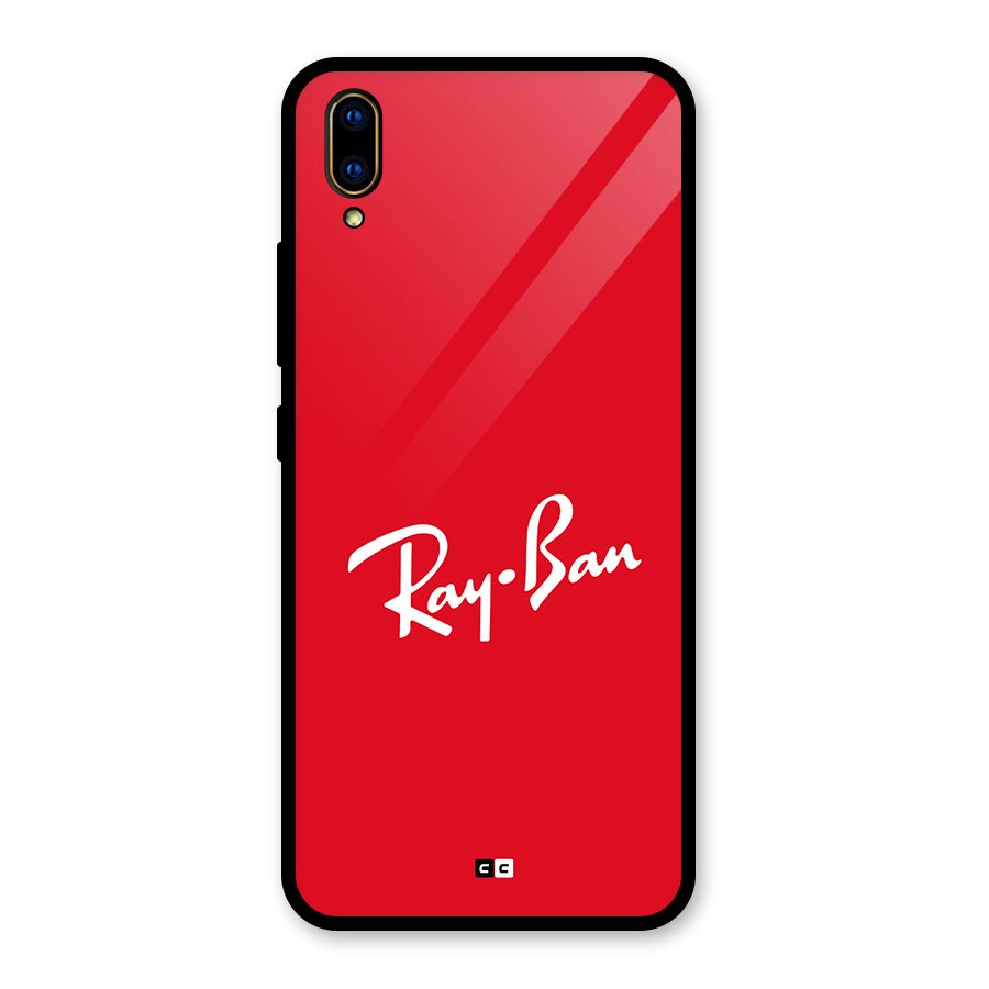 Luxury Red Glass Back Case for Vivo V11 Pro