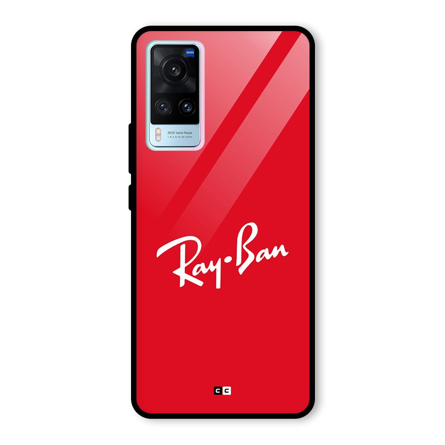 Luxury Red Glass Back Case for Vivo X60