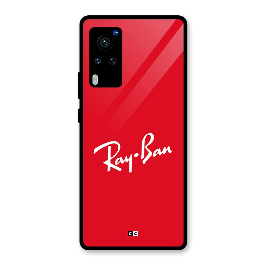 Luxury Red Glass Back Case for Vivo X60 Pro