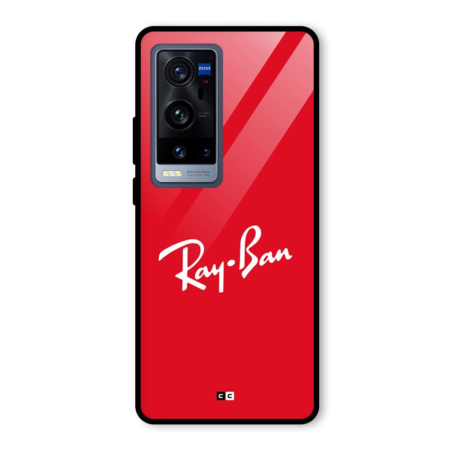 Luxury Red Glass Back Case for Vivo X60 Pro Plus