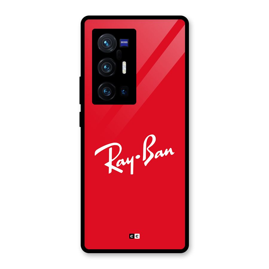 Luxury Red Glass Back Case for Vivo X70 Pro Plus