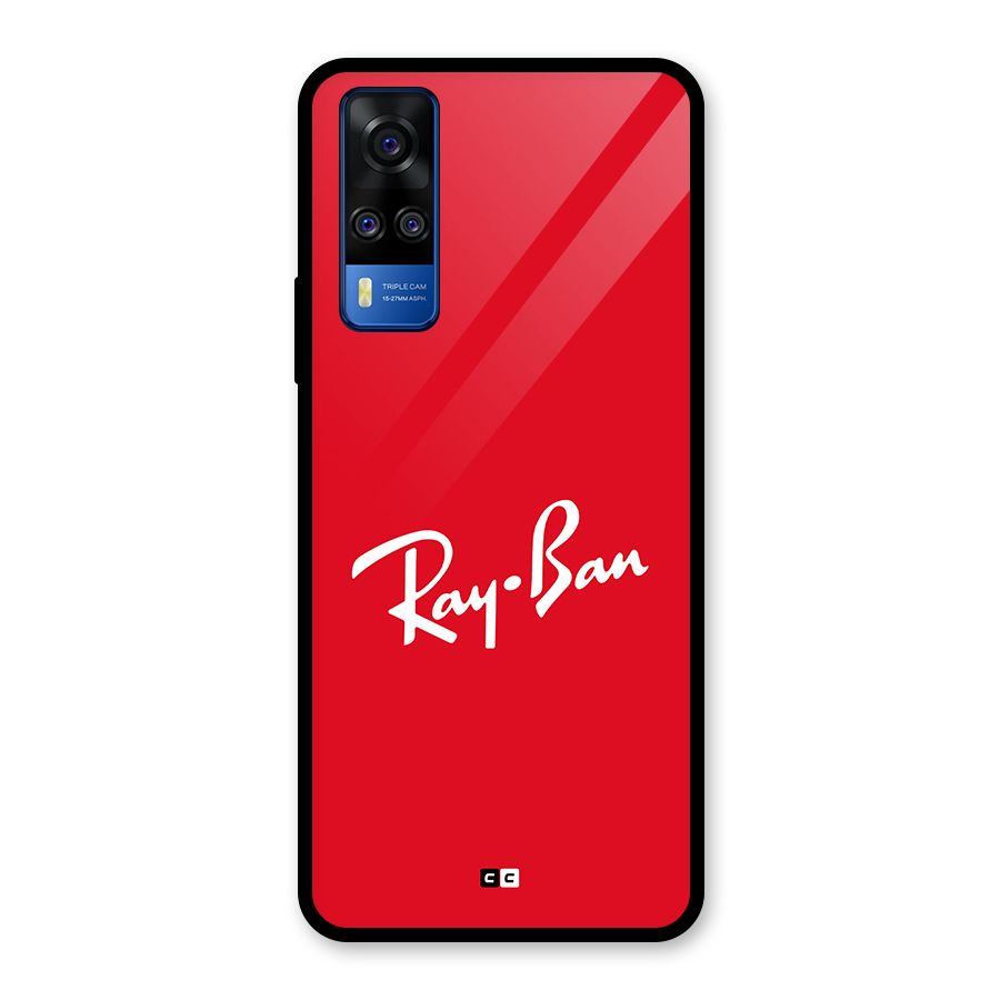Luxury Red Glass Back Case for Vivo Y51